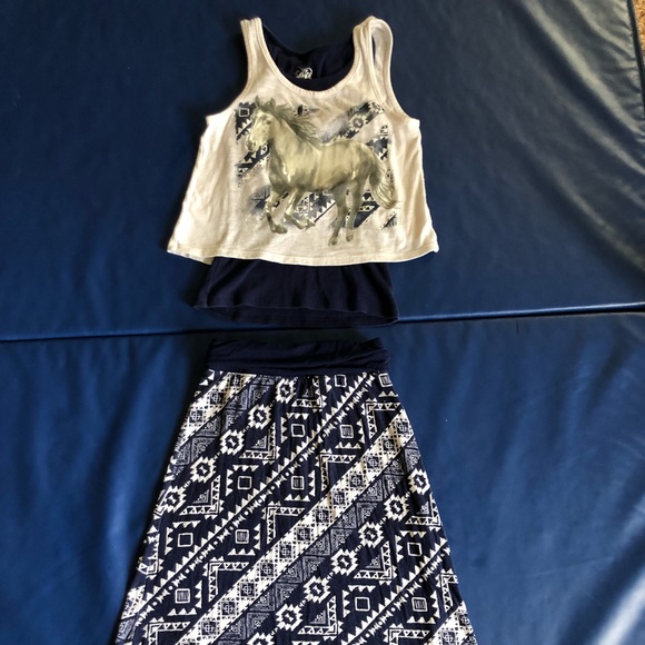 Matching tank and skirt from Justice - Picture 1 of 5